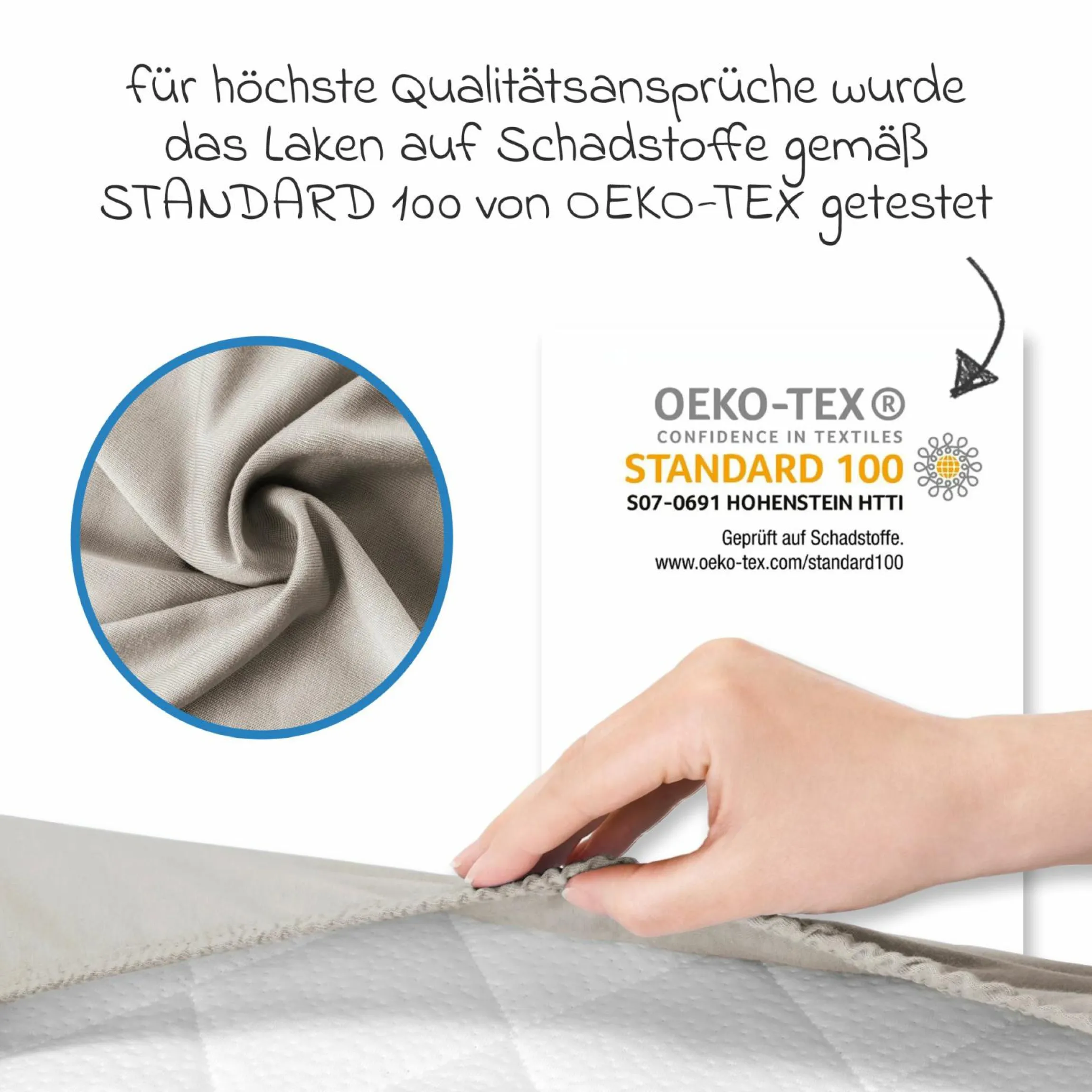 Spannbetttuch für kleine Matratzen 40 x 90 cm - Taupe