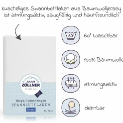 Spannbetttuch für kleine Matratzen 40 x 90 cm - Weiß