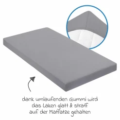Spannbetttuch für kleine Matratzen 40 x 90 cm - Anthracite