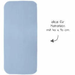 Spannbetttuch für kleine Matratzen 40 x 90 cm - Hellblau
