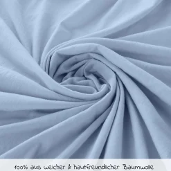 Spannbetttuch für kleine Matratzen 40 x 90 cm - Hellblau