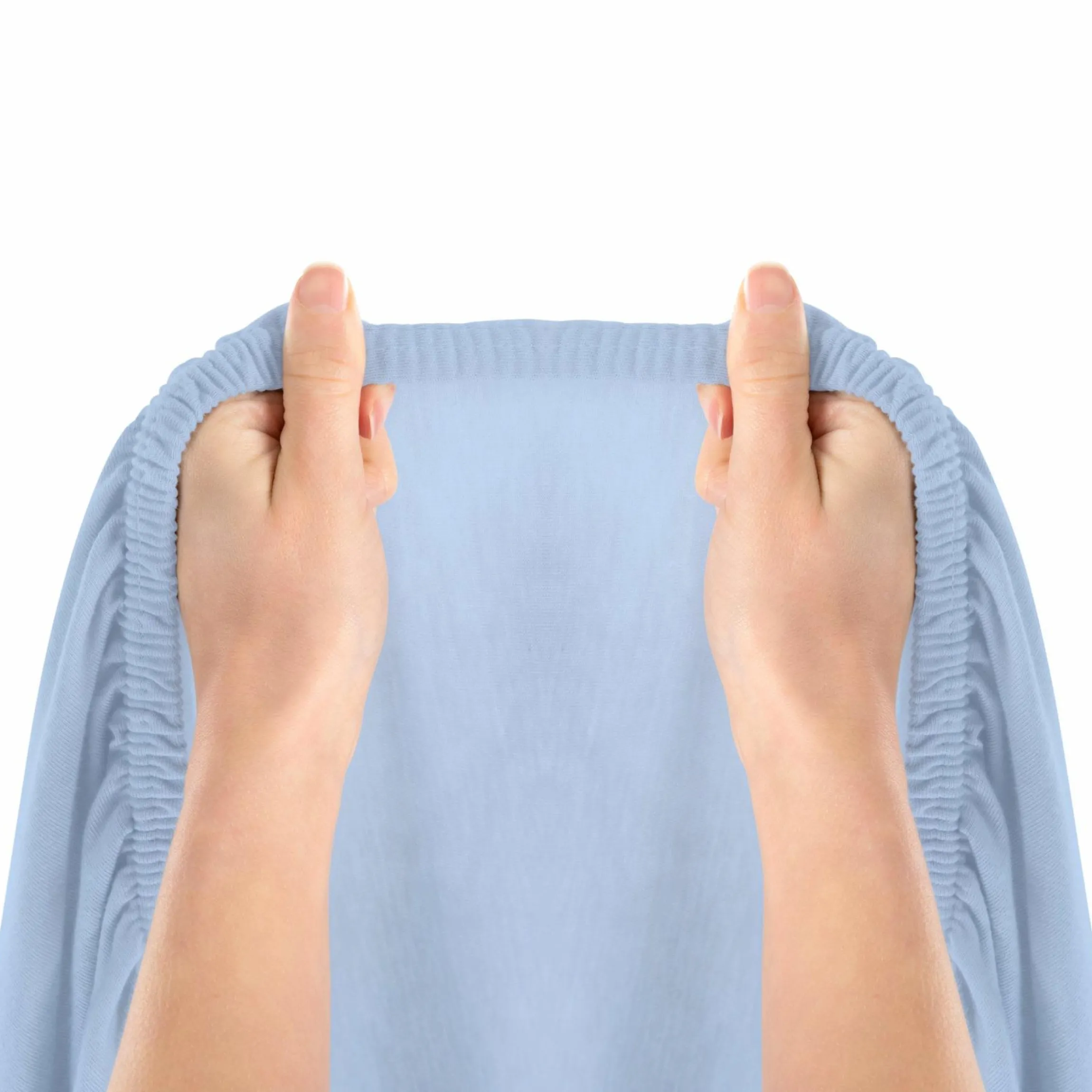 Spannbetttuch für kleine Matratzen 40 x 90 cm - Hellblau