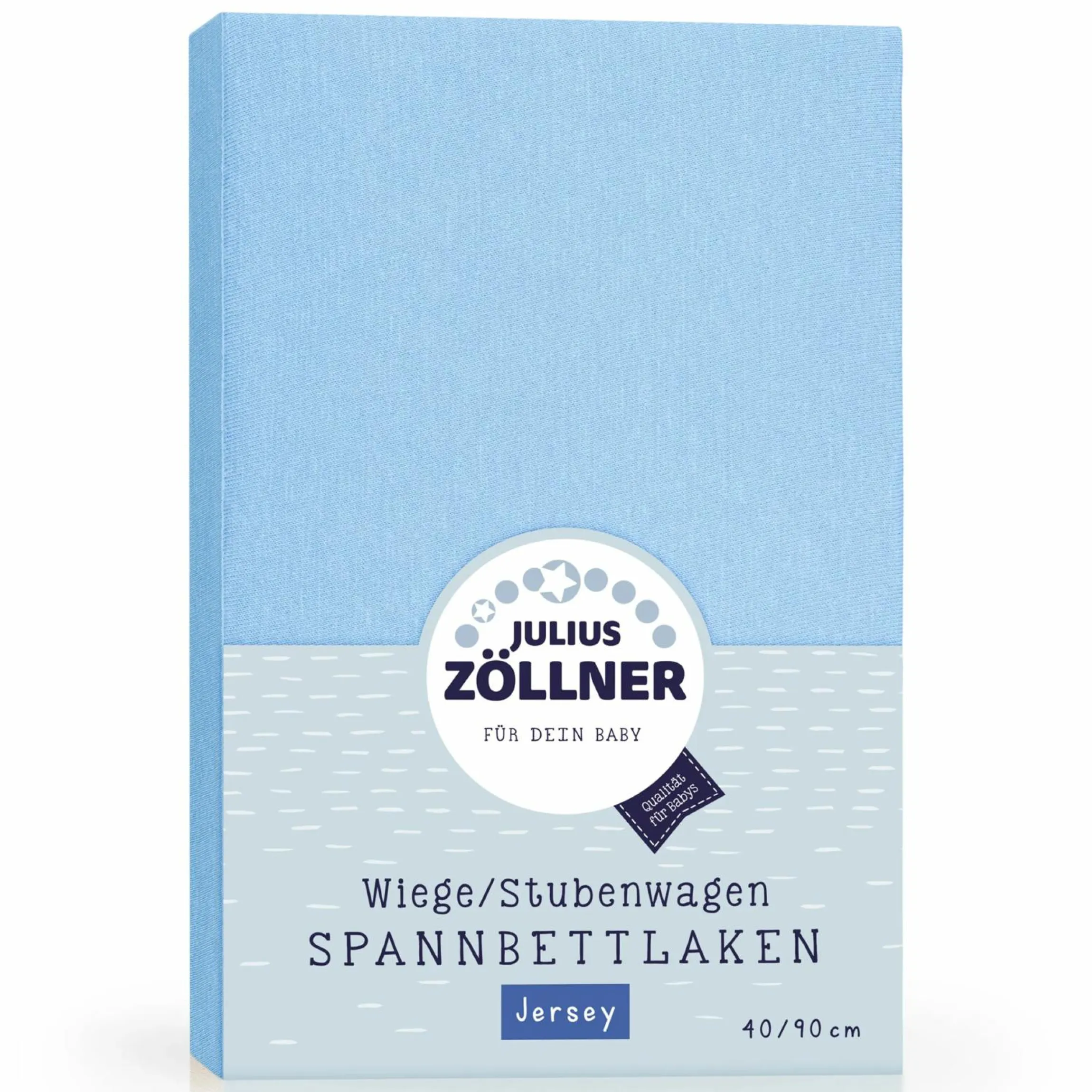 Spannbetttuch für kleine Matratzen 40 x 90 cm - Babyblau