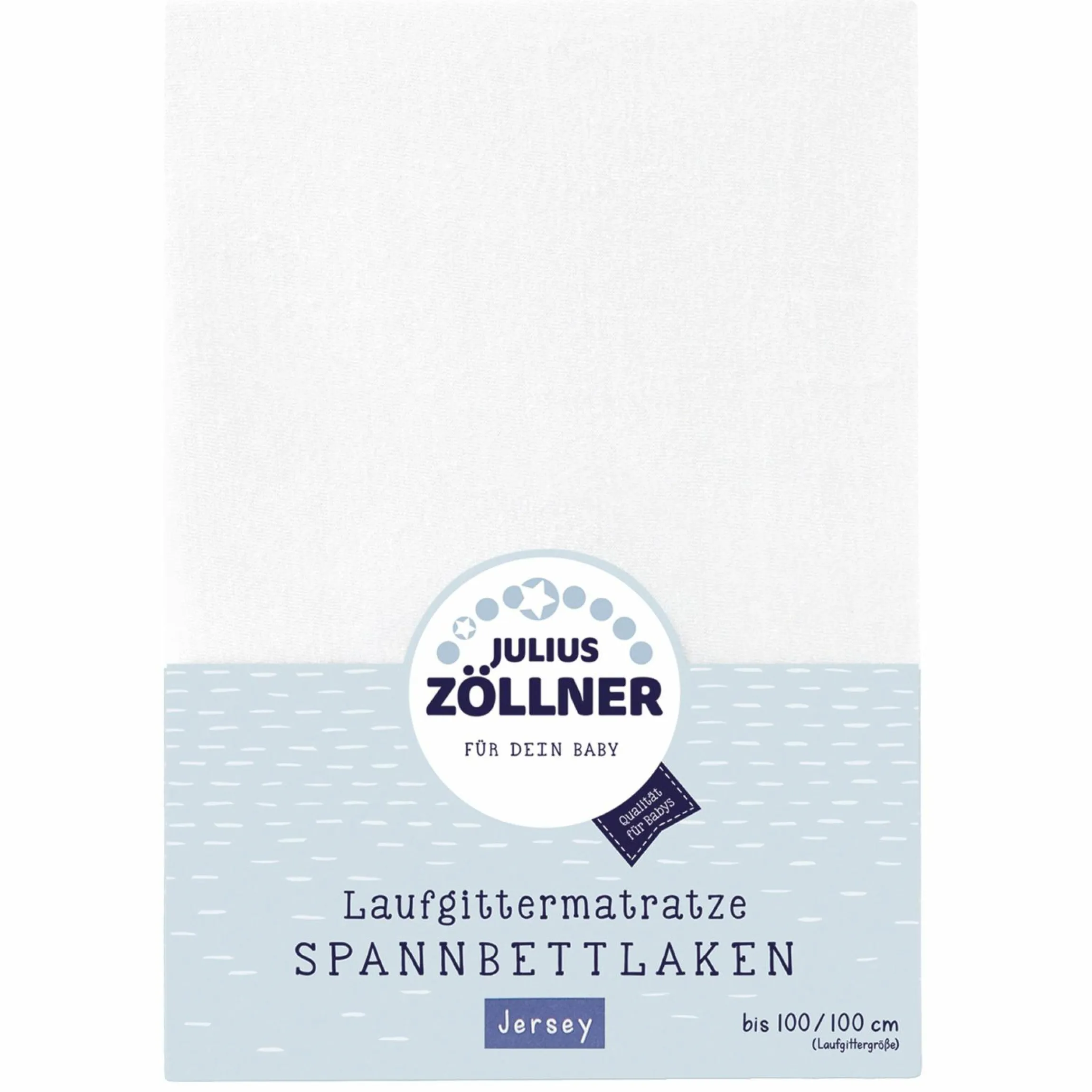 Spannbetttuch für Laufgitter 68 x 90 / 95 x 95 cm - Weiß
