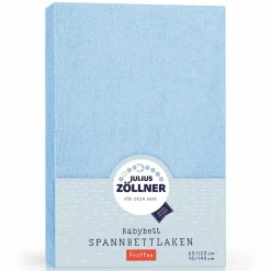 Spannbetttuch Frottee für Kinderbett 60 x 120 / 70 x 140 cm - Hellblau
