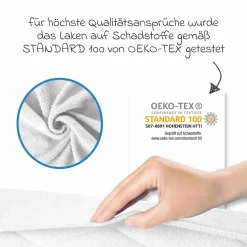 Spannbetttuch Frottee für Kinderbett 60 x 120 / 70 x 140 cm - Weiß
