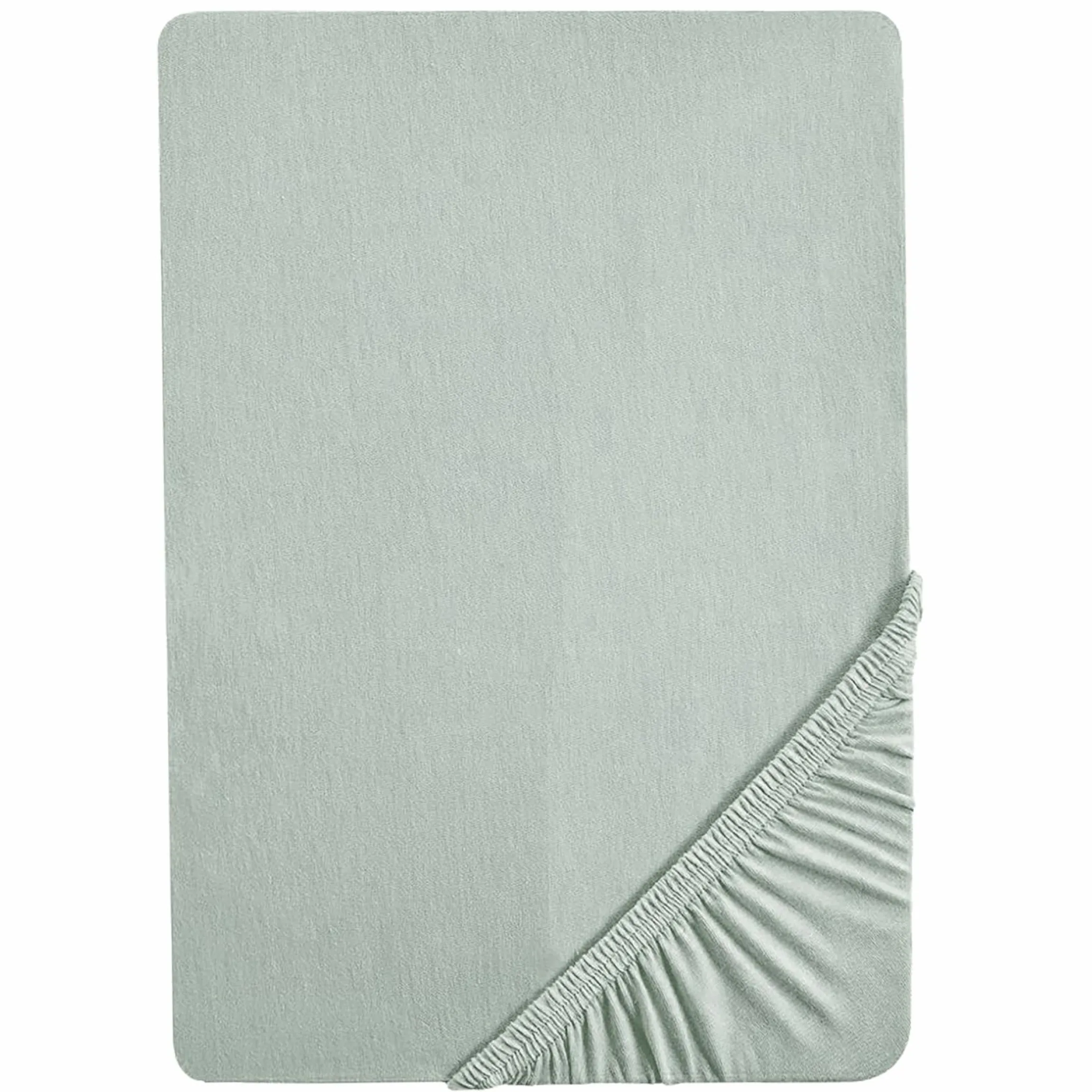 Spannbetttuch Jersey aus 100% Organic Bio-Baumwolle GOTS 48 x 90 / 40 x 90 cm - Lil Planet - Frosty Green