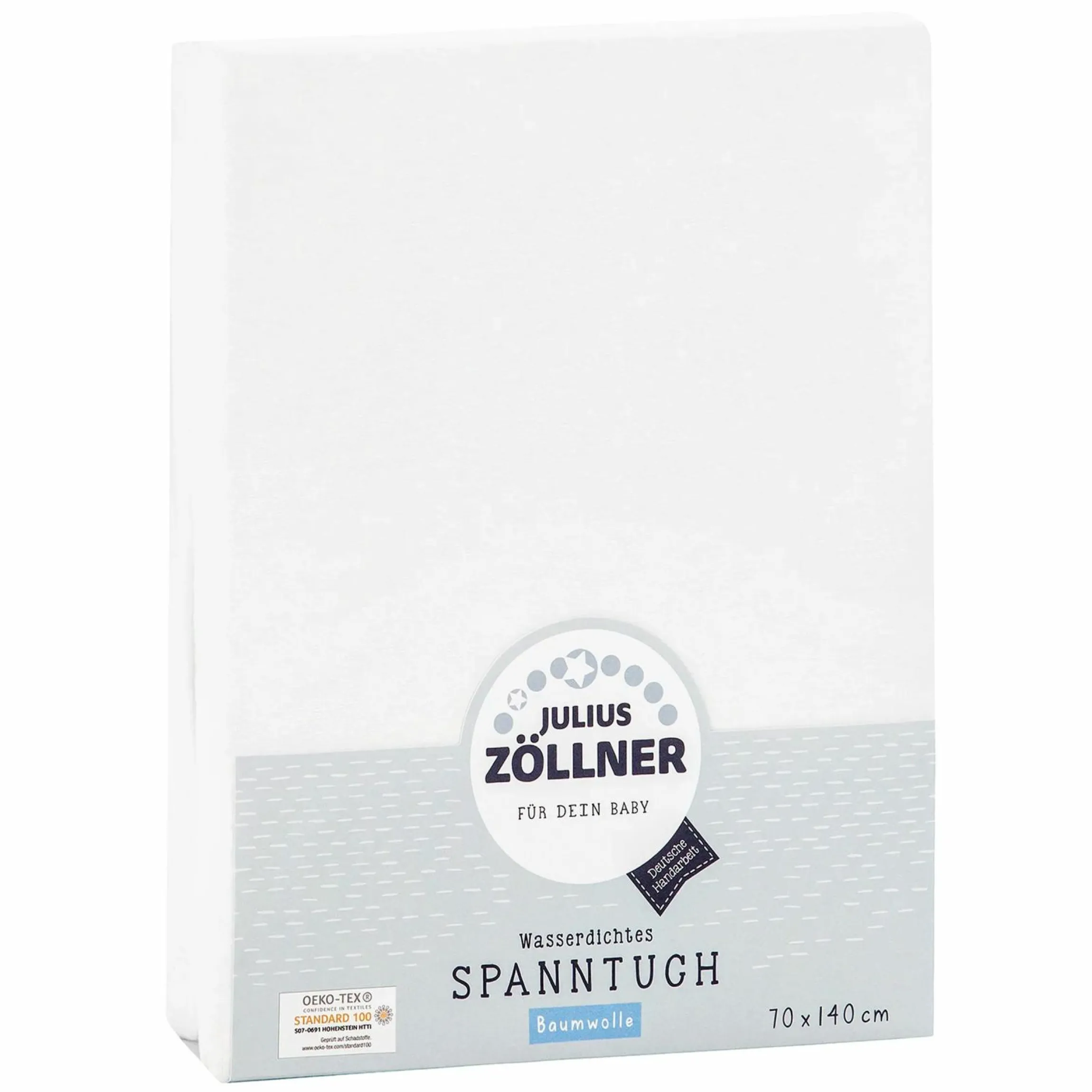 Spannbetttuch wasserdicht 70 x 140 cm - Weiß