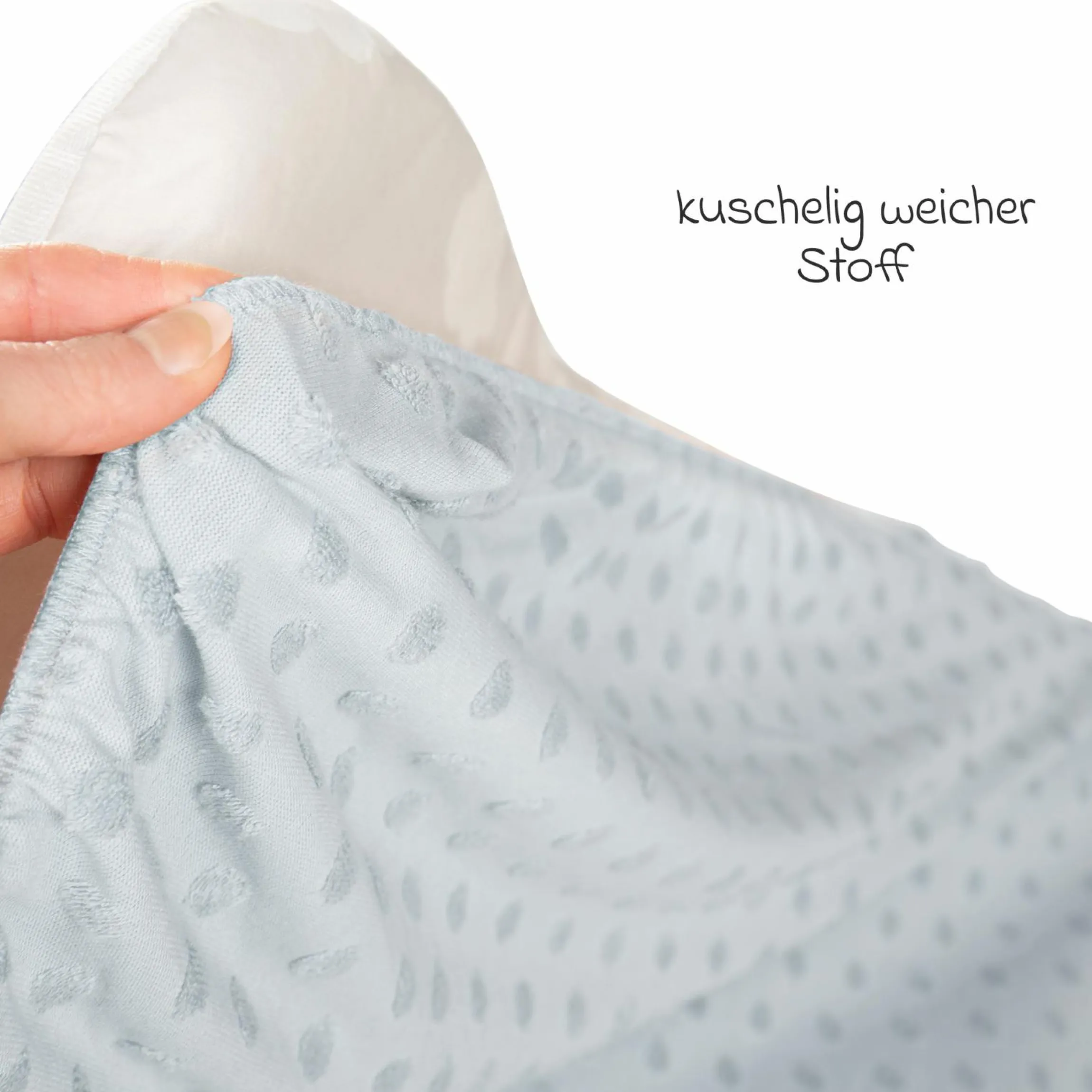 Spannbezug für Wickelauflagen 75 x 85 cm mit Organic Bio-Baumwolle GOTS - Lil Planet - Türkis