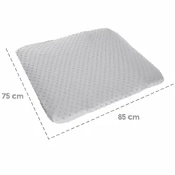Spannbezug für Wickelauflagen 75 x 85 cm mit Organic Bio-Baumwolle GOTS - Lil Planet - Grau
