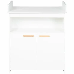 Sparset Kinderzimmer Anton mit Bett, Wickelkommode inkl. Wickelaufsatz - Weiß - Kollektion 2024