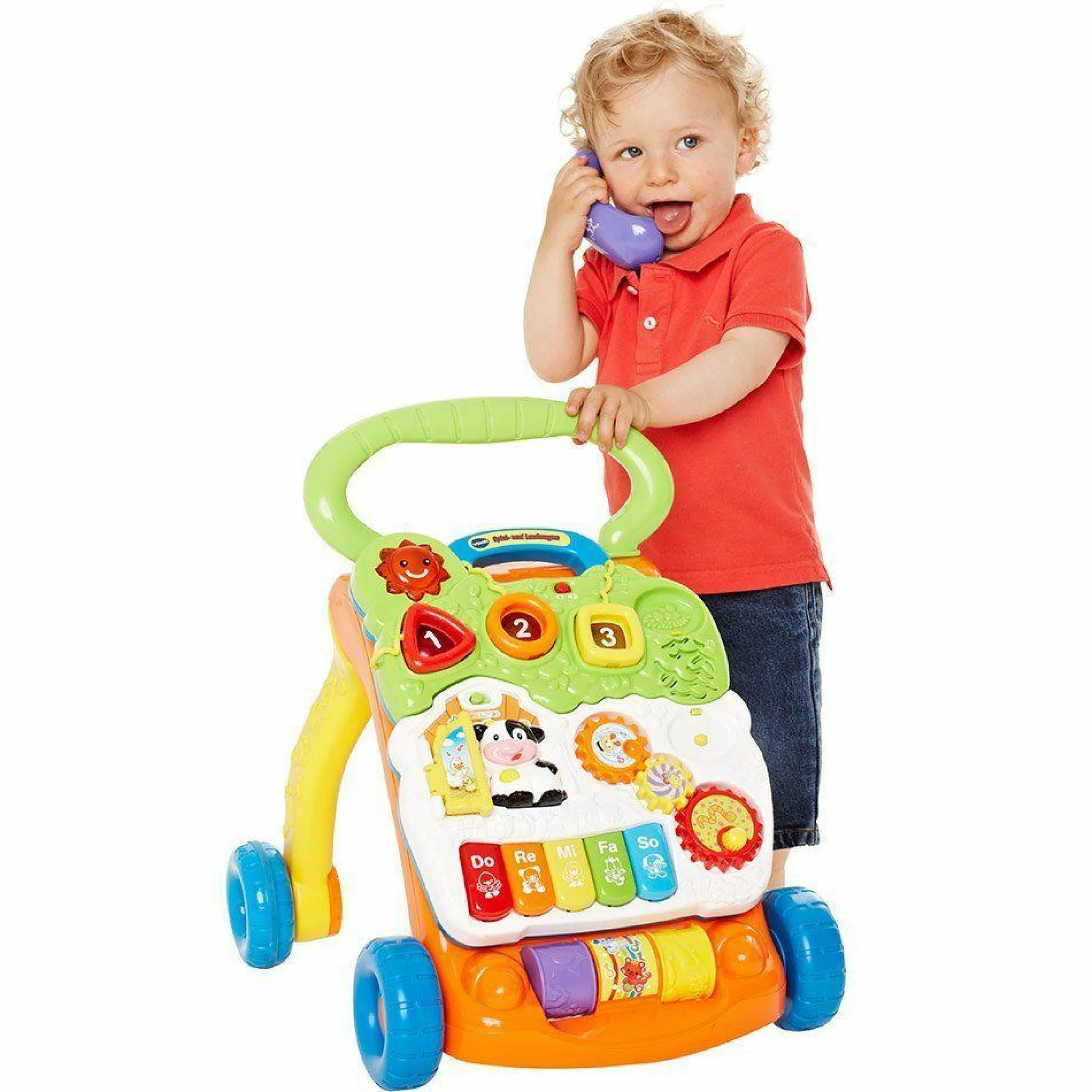 Spiel- und Laufwagen 2 in 1 - Orange