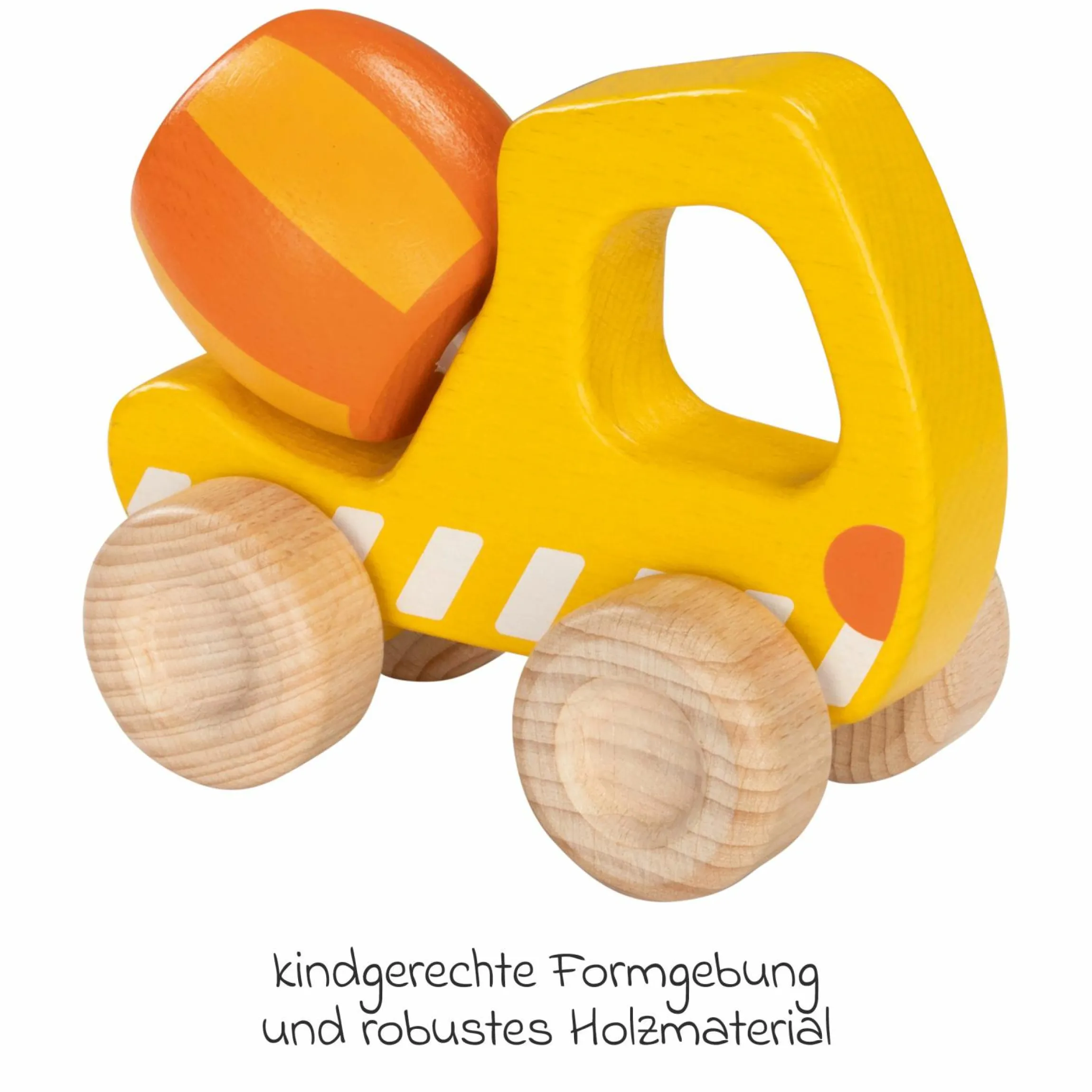Spielfahrzeug aus Holz - Betonmischer