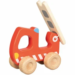 Spielfahrzeug aus Holz - Feuerwehr Leiterwagen