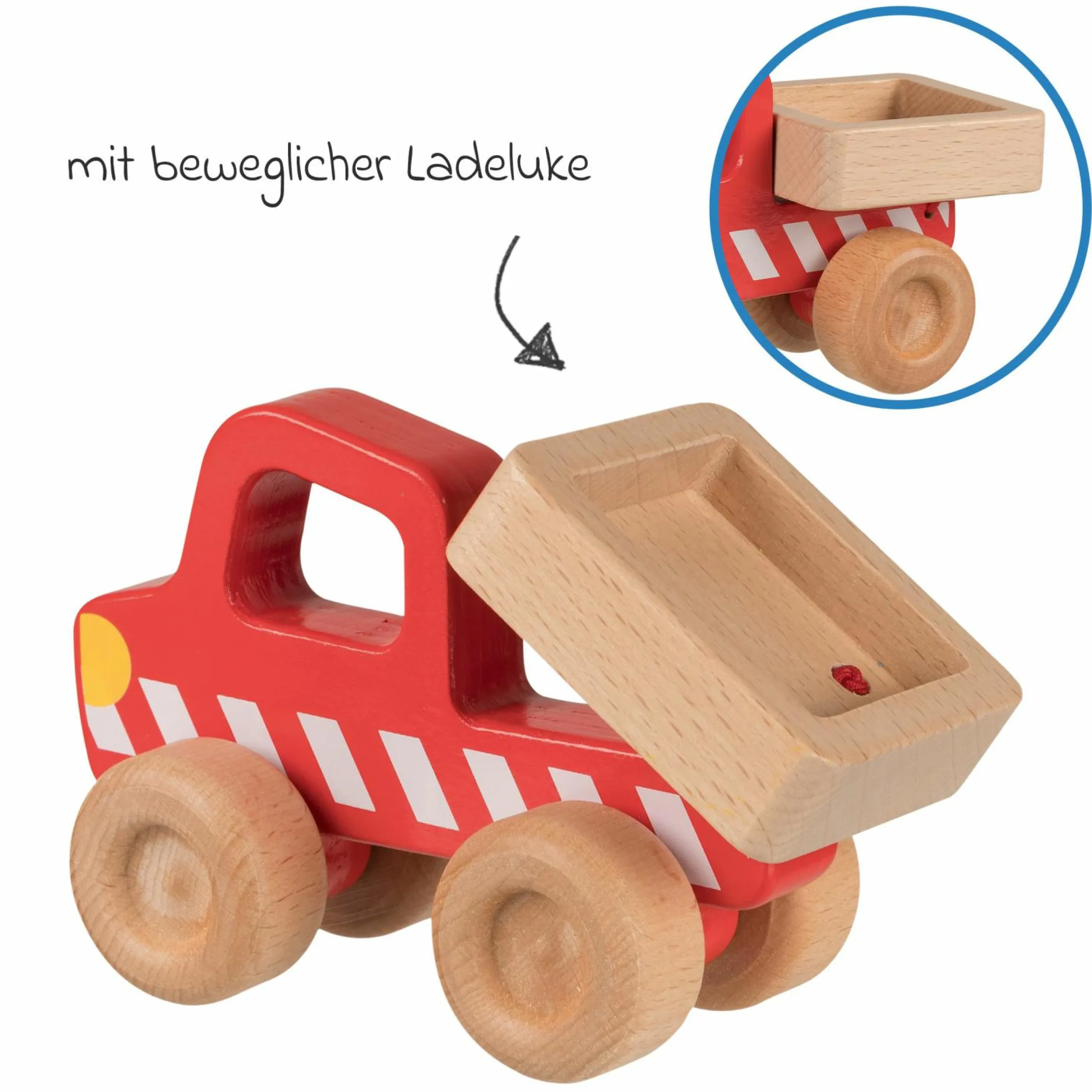 Spielfahrzeug aus Holz - Kipper
