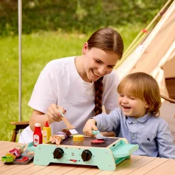 Spielküchengerät Grill mit gusseiserner Pfanne