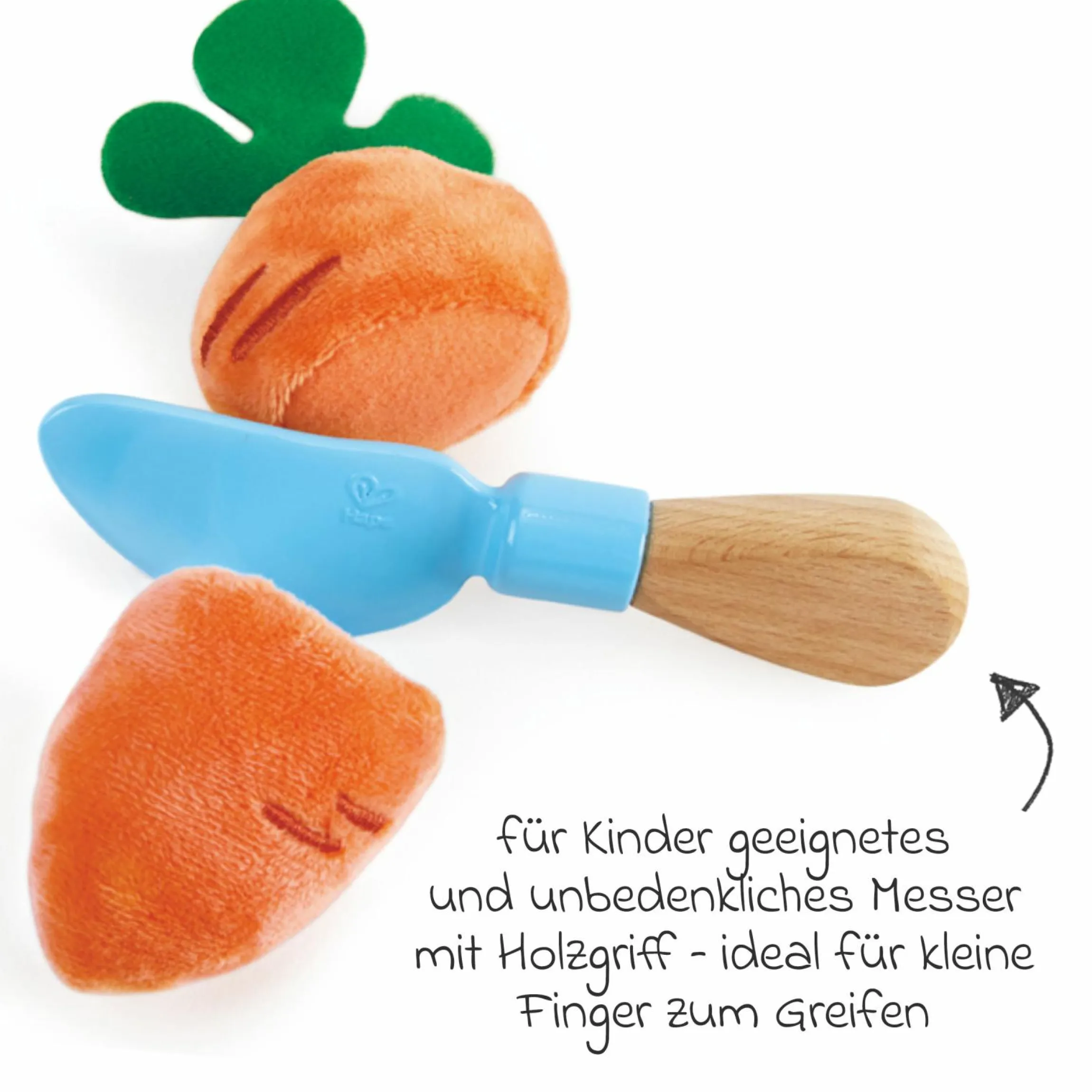 Spiellebensmittel Gemüsekörbchen - aus weichen Stoffen