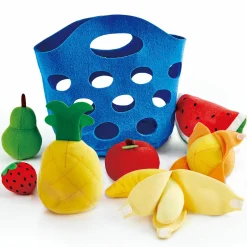 Spiellebensmittel Obstkörbchen - aus weichen Stoffen