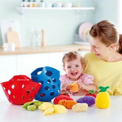 Spiellebensmittel Obstkörbchen - aus weichen Stoffen