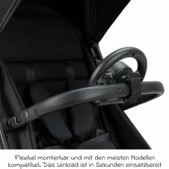 Spiel-Lenkrad für Kinderwagen und Buggys - Schwarz - Kollektion 2025