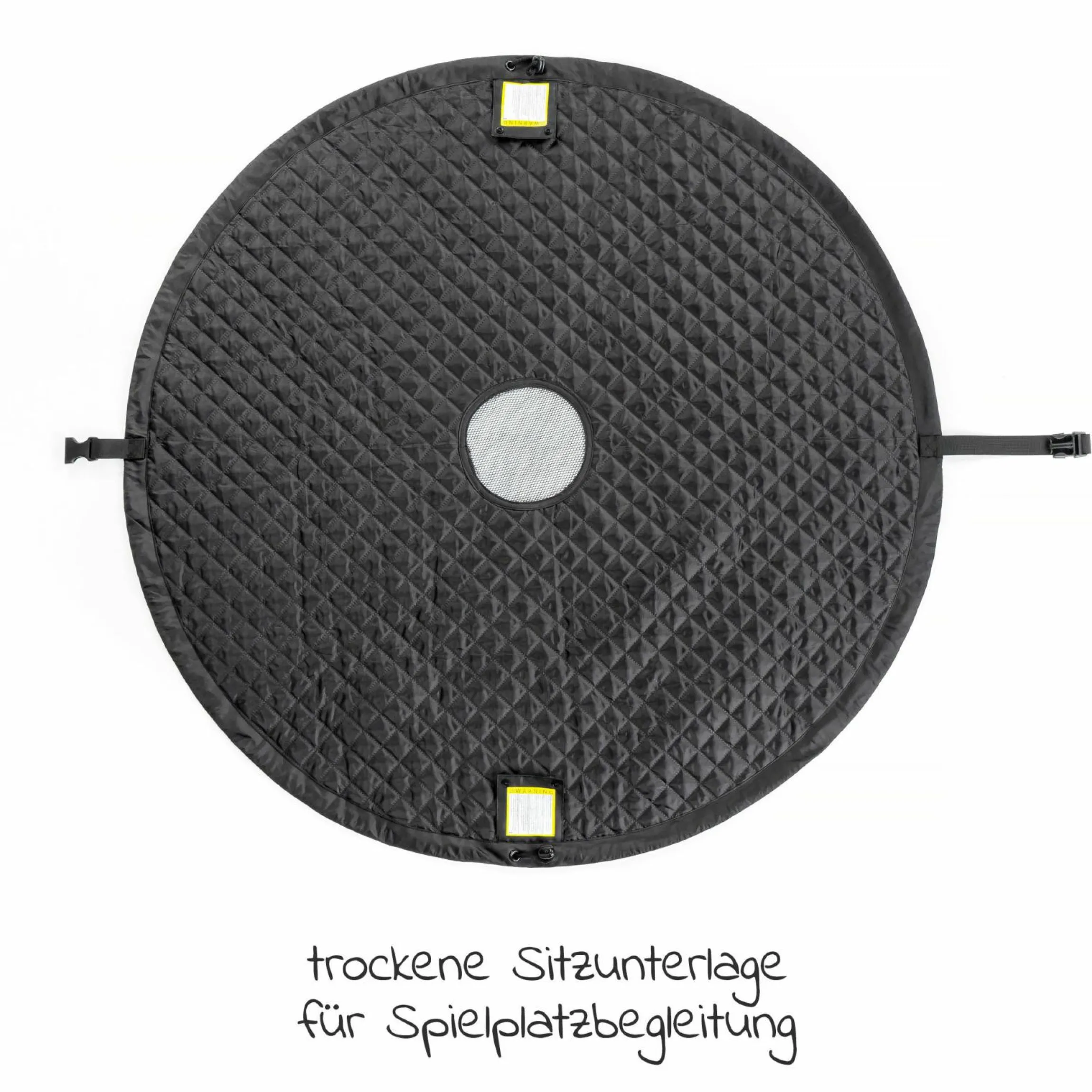 Spielplatzdecke 2in1 - Tasche und Unterlage - Grau Weiß