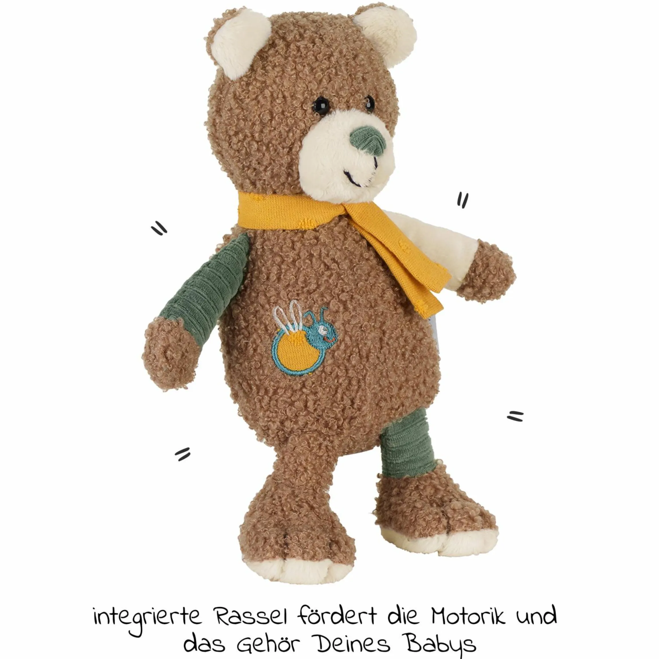 Spieltier / Rassel 23 cm - Bär Ben