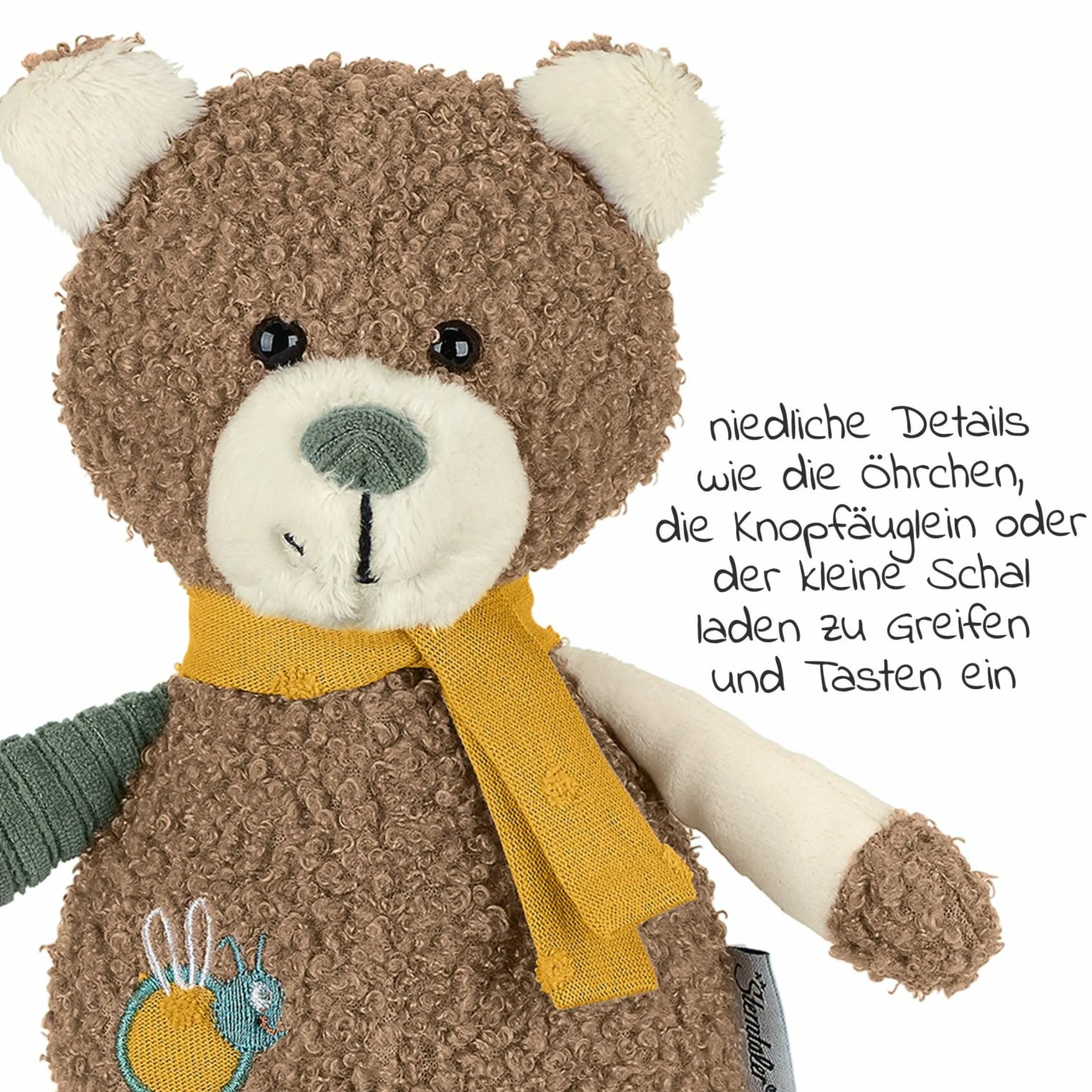 Spieltier / Rassel 23 cm - Bär Ben