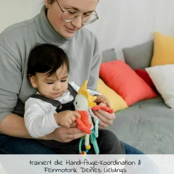 Spieltier zum Aufhängen Zwitscher-Vogel 23 cm - DoBabyDoo