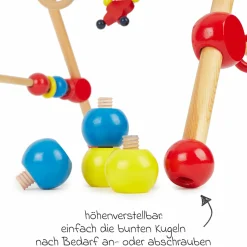 Spiel-Trapez Baby-Gym aus Holz höhenverstellbar
