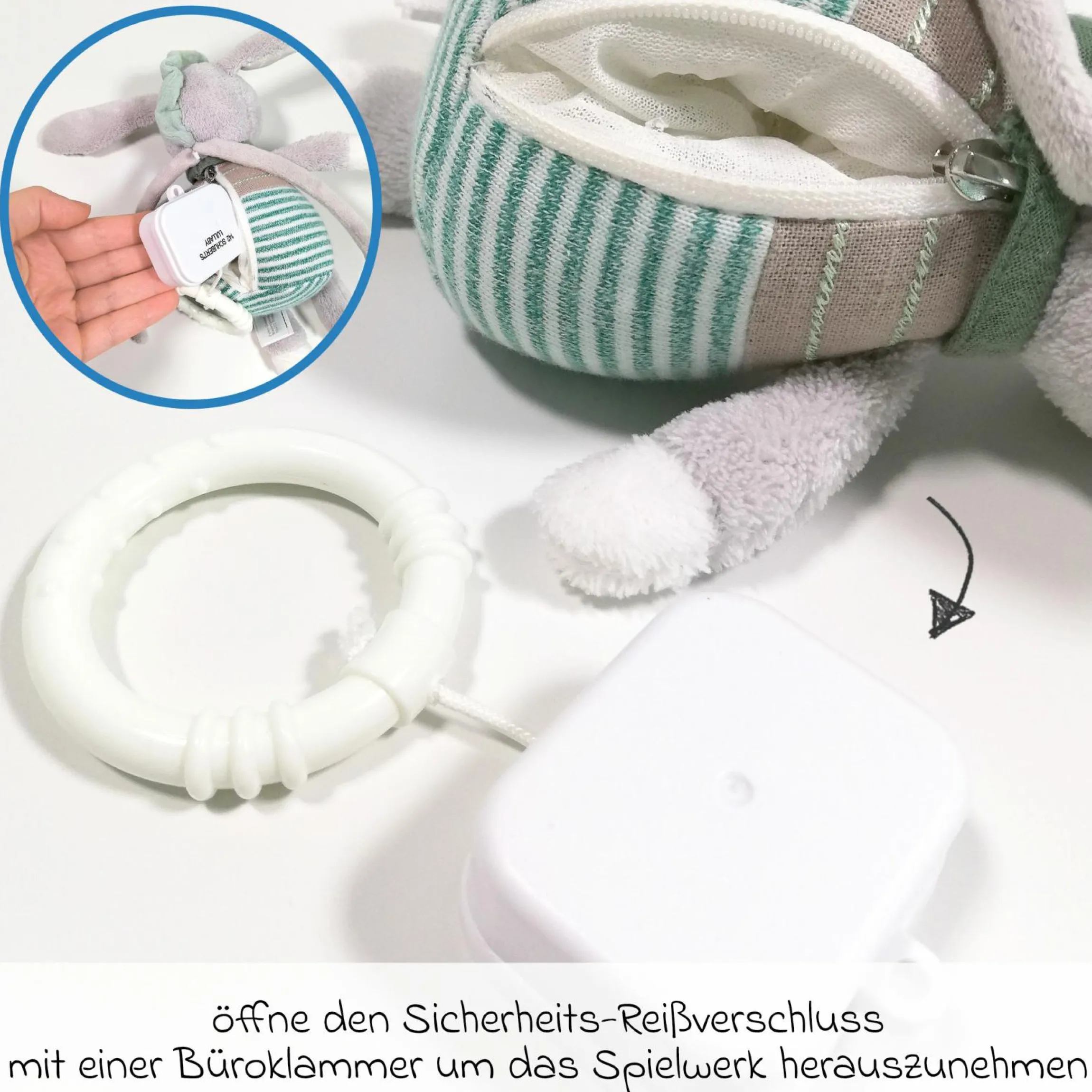 Spieluhr / Einschlafhilfe 22 cm - Esel
