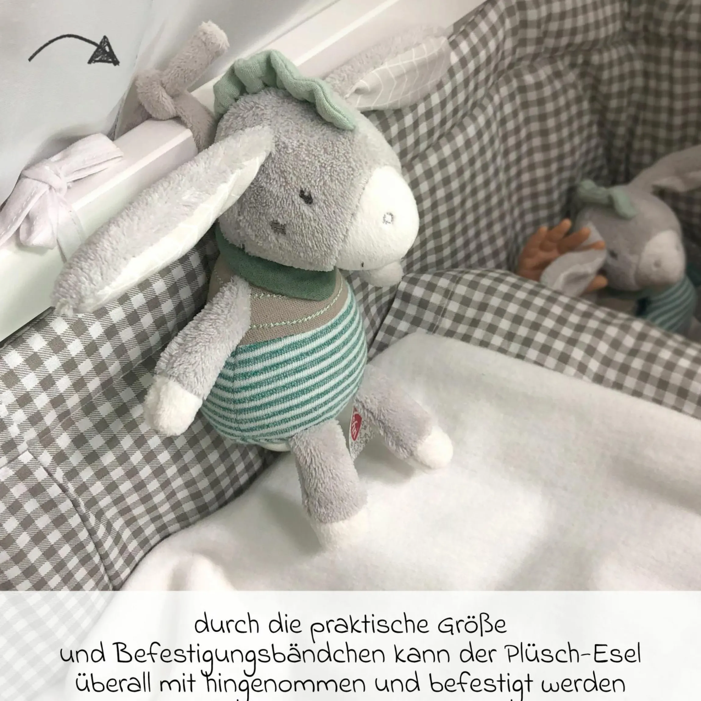 Spieluhr / Einschlafhilfe 22 cm - Esel