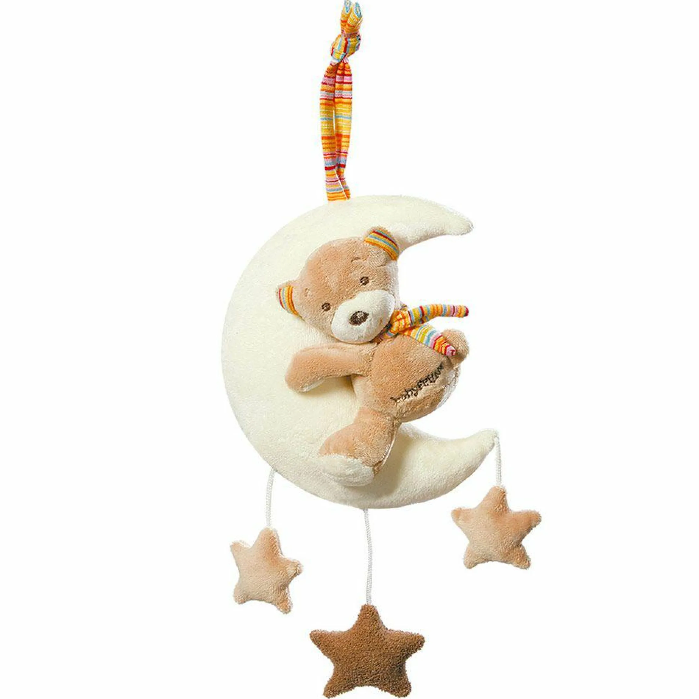 Spieluhr Teddy auf Mond - Rainbow