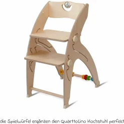 Spielwürfel für Hochstuhl Quarttolino - Bunt - Kollektion 2024
