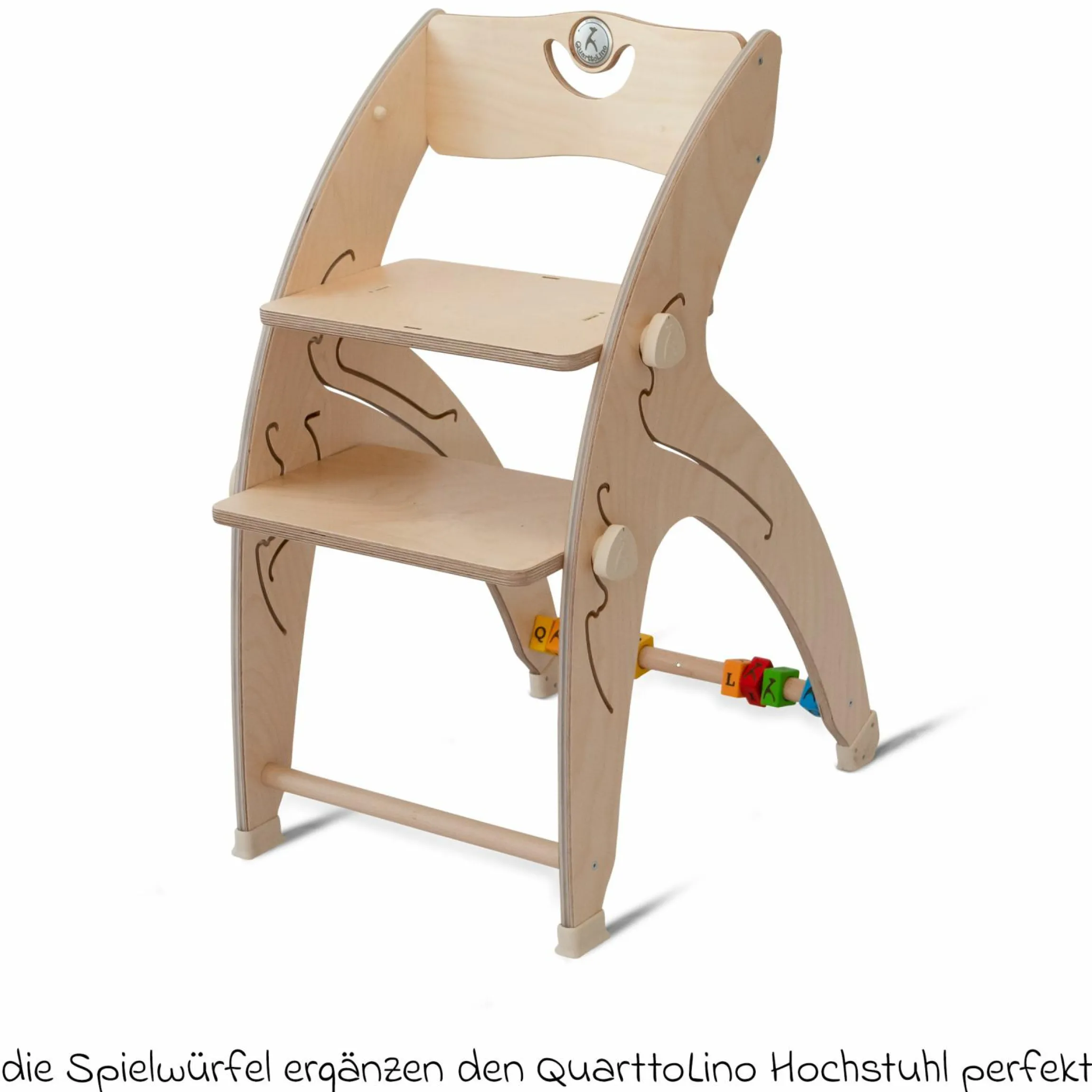 Spielwürfel für Hochstuhl Quarttolino - Bunt - Kollektion 2024