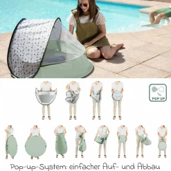 Spielzelt & Reisebett & Planschbecken 3in1 Aquani - Provence