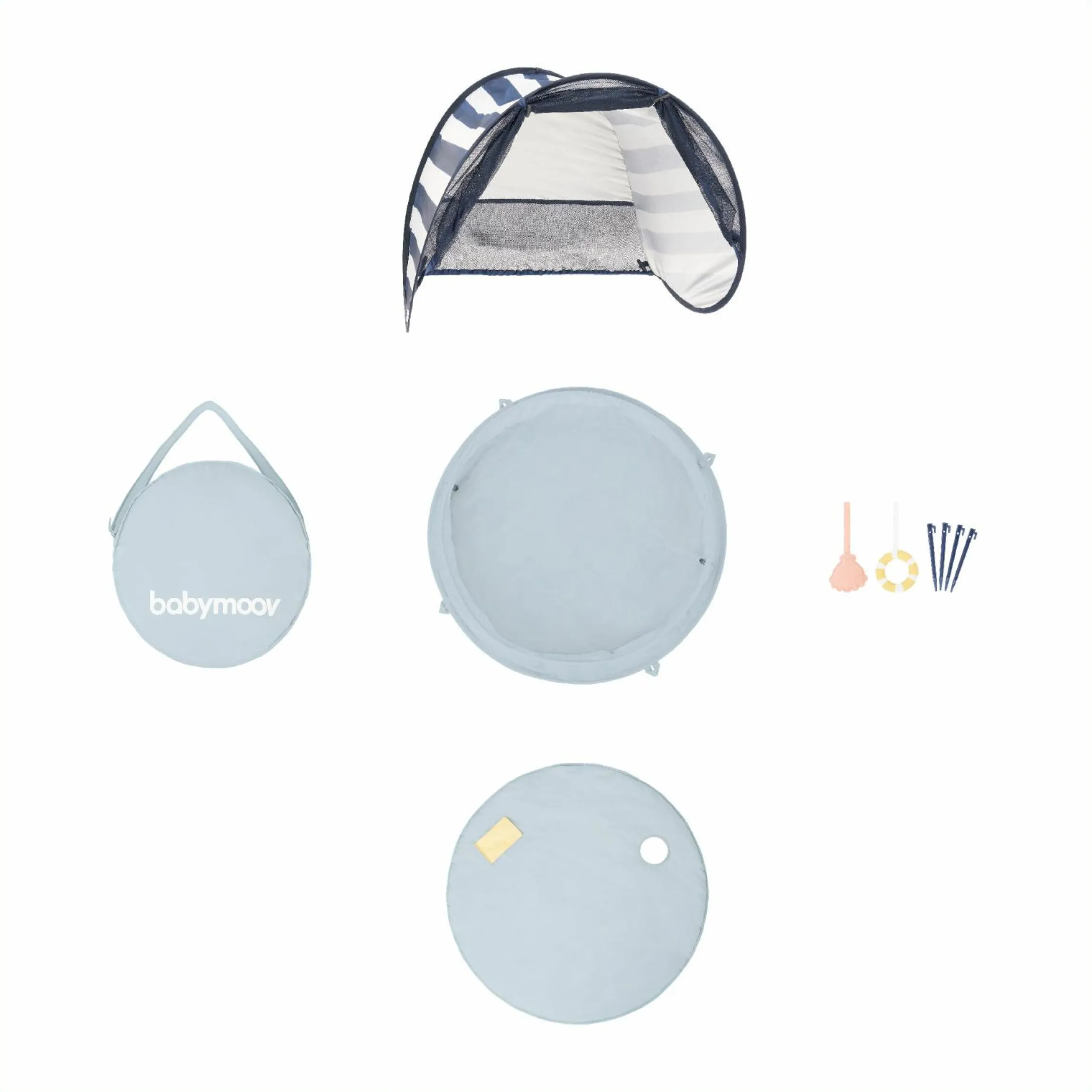 Spielzelt & Reisebett & Planschbecken 3in1 Aquani - Marinière