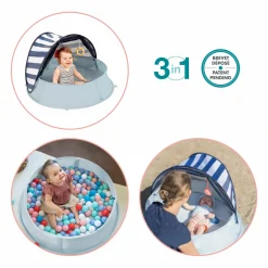 Spielzelt & Reisebett & Planschbecken 3in1 Aquani - Marinière