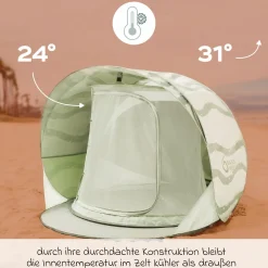 Spielzelt & Strandmuschel Moov & Protect - mit UV-Schutz 50+