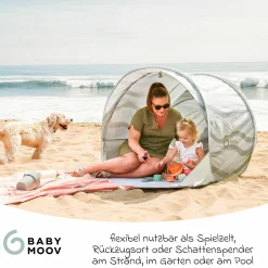 Spielzelt & Strandmuschel Moov & Protect - mit UV-Schutz 50+