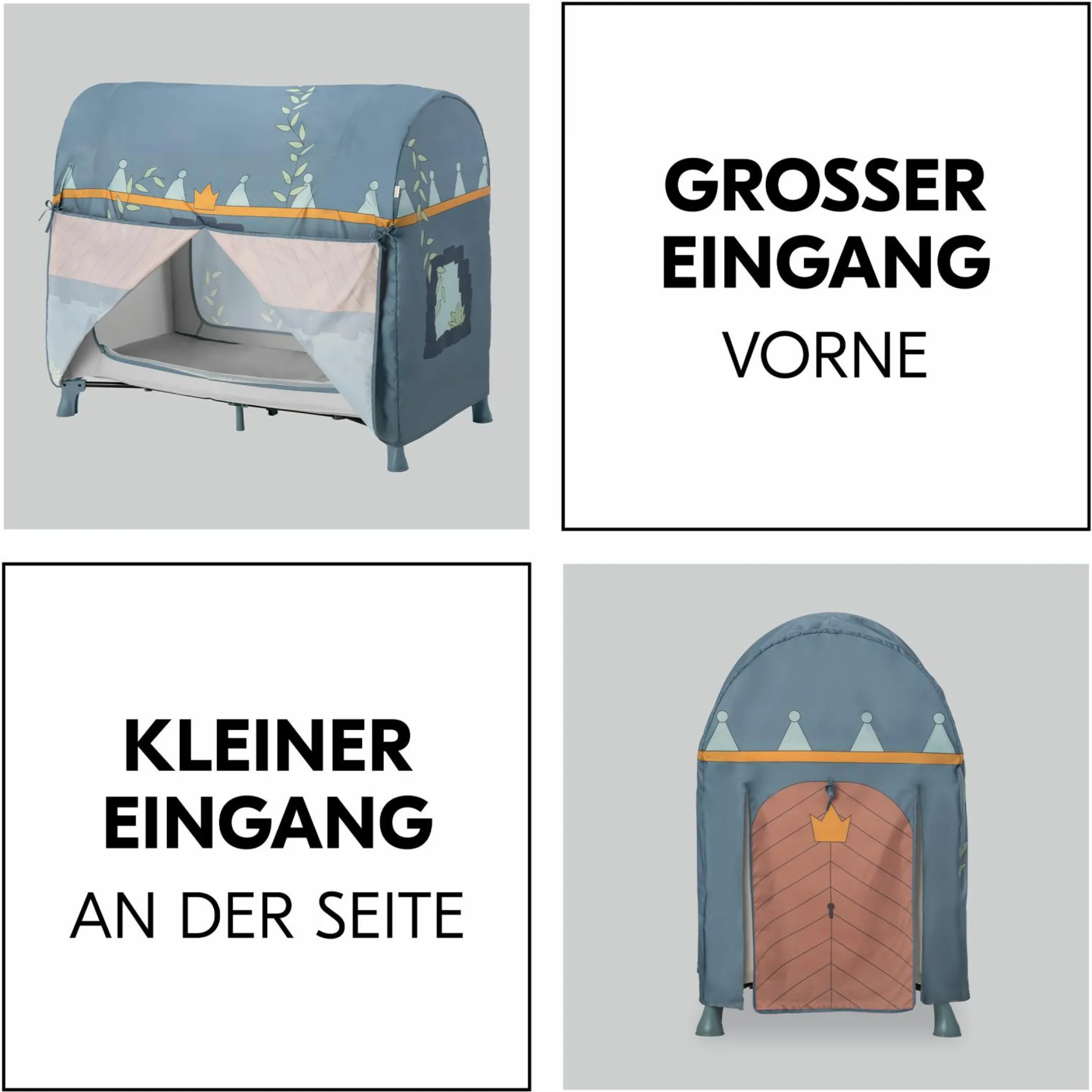 Spielzelt für Reisebett Travel Bed Cover - Palace