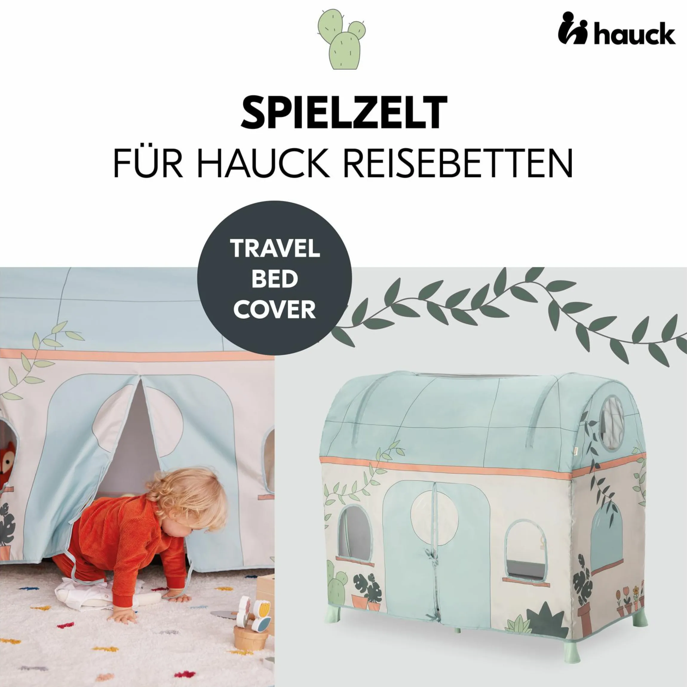 Spielzelt für Reisebett Travel Bed Cover - Plants