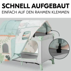 Spielzelt für Reisebett Travel Bed Cover - Plants