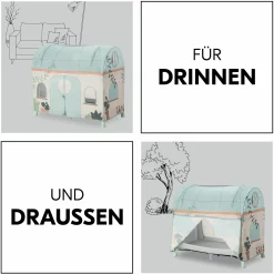 Spielzelt für Reisebett Travel Bed Cover - Plants