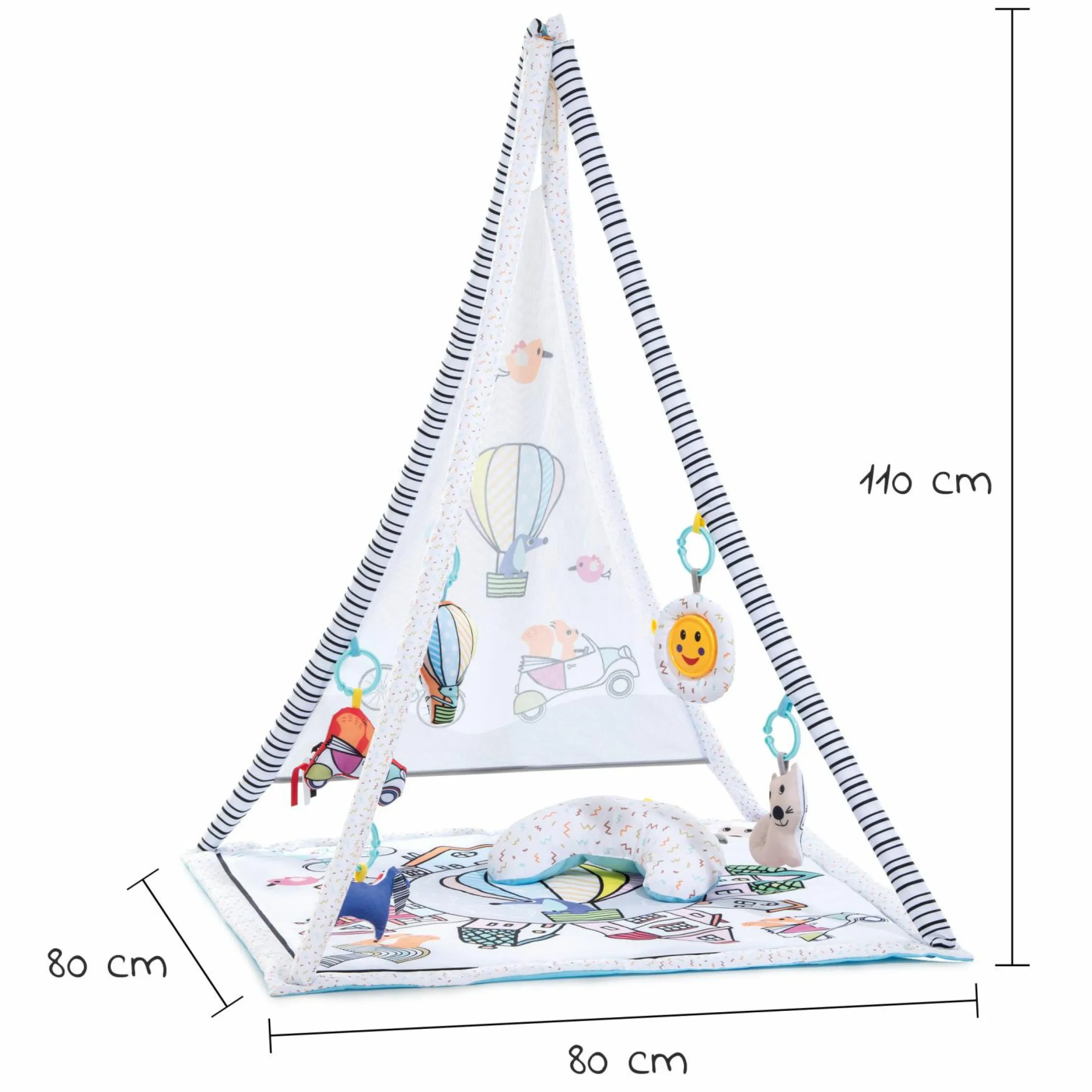 Spielzelt mit Spielbogen 1st Tent - Balloon Ride White