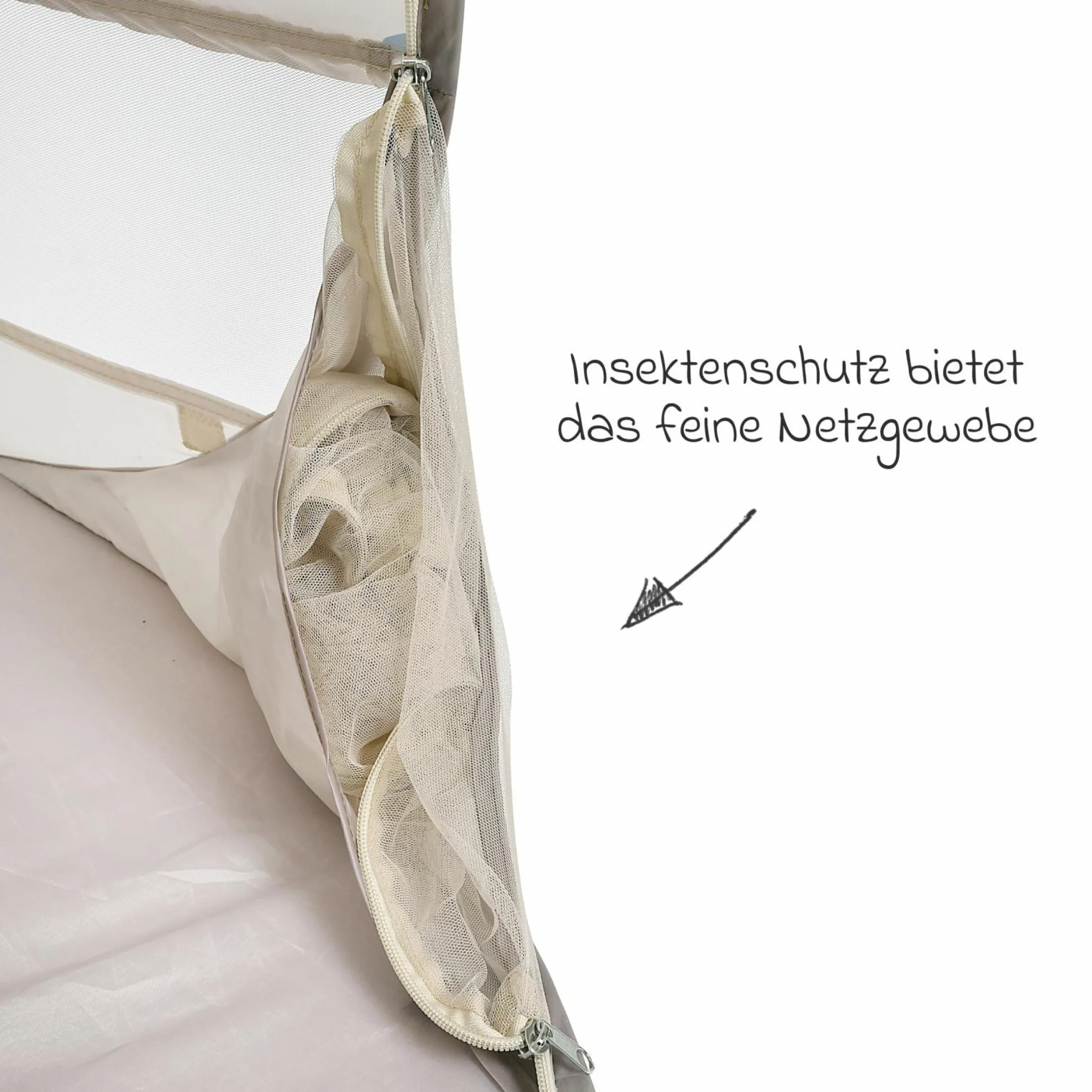 Spielzelt Strandmuschel mit UV-Schutz 50+ - Breezy - Clay Earth