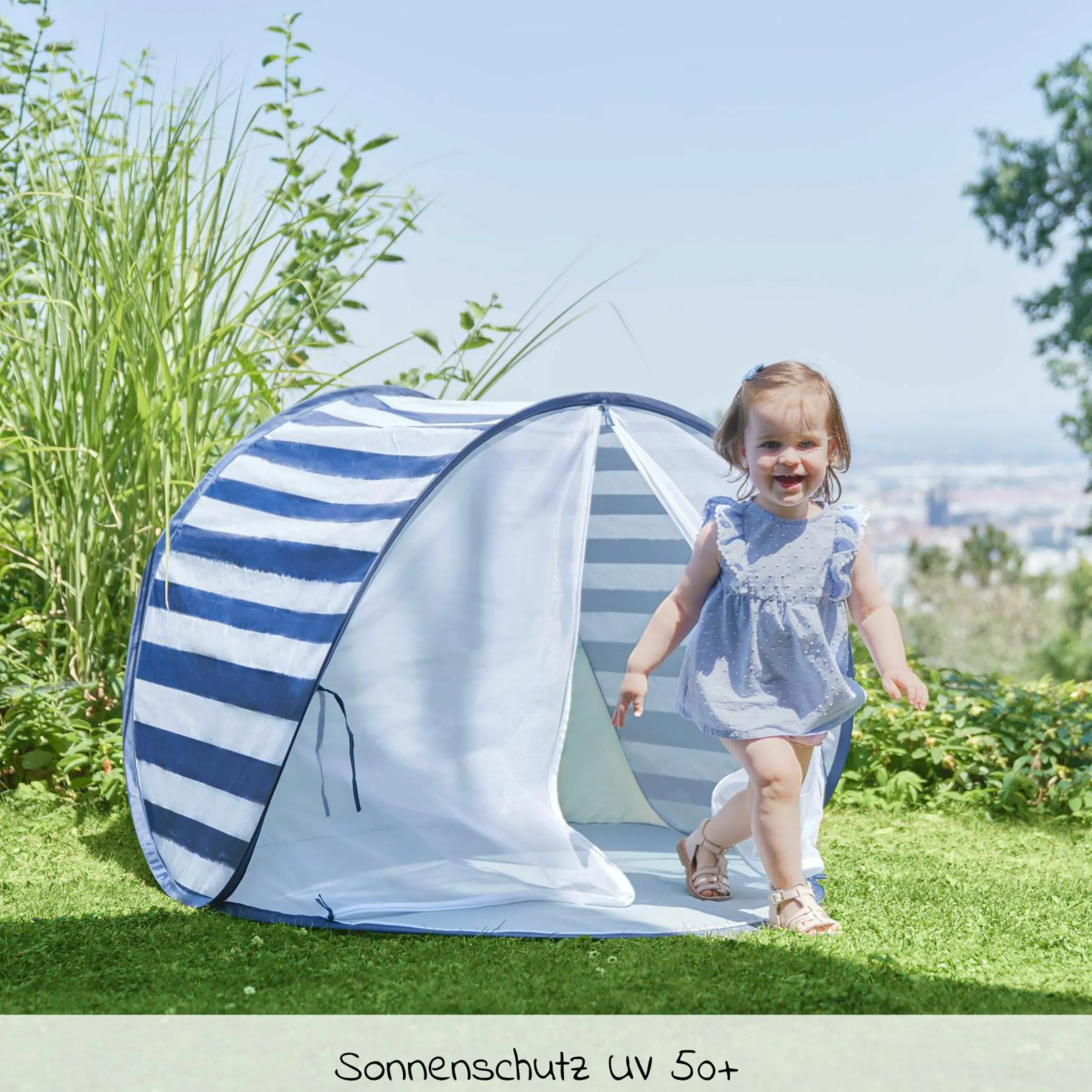 Spielzelt Strandmuschel mit UV-Schutz 50+ - Marinière
