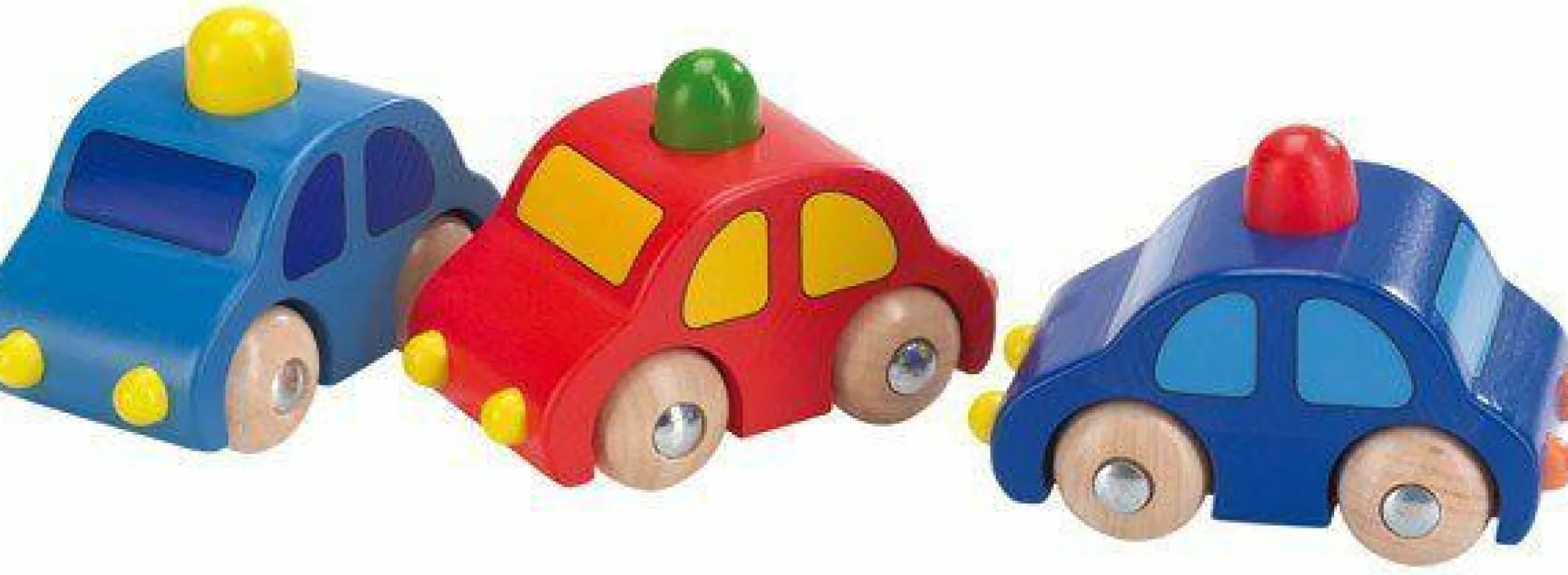 Spielzeugauto aus Holz mit Hupe