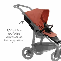 Sport-Einheit XXL Sportsitz für Mono 3/4 & Pro - Lachs - Kollektion 2025