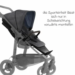 Sport-Einheit XXL Sportsitz für Mono 3/4 & Pro - Premium Grau - Kollektion 2025