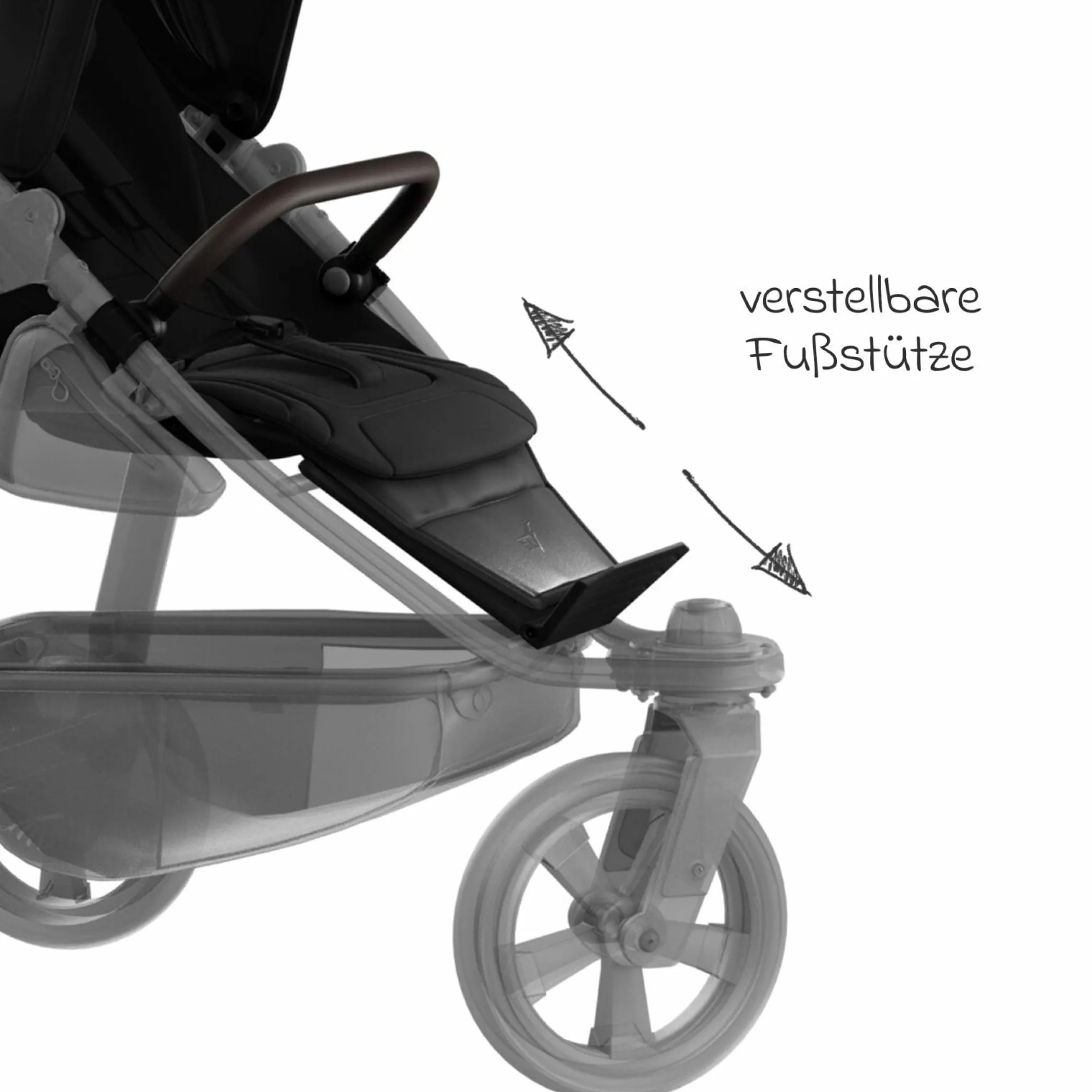 Sport-Einheit XXL Sportsitz für Mono 3/4 & Pro - Schwarz - Kollektion 2025
